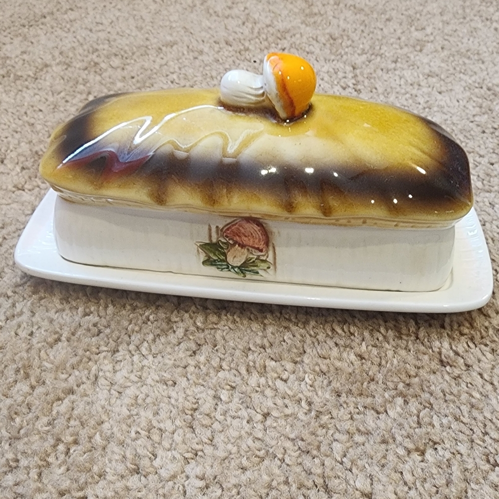 Merry Mushroom Sears and Roebuck Butter Dish